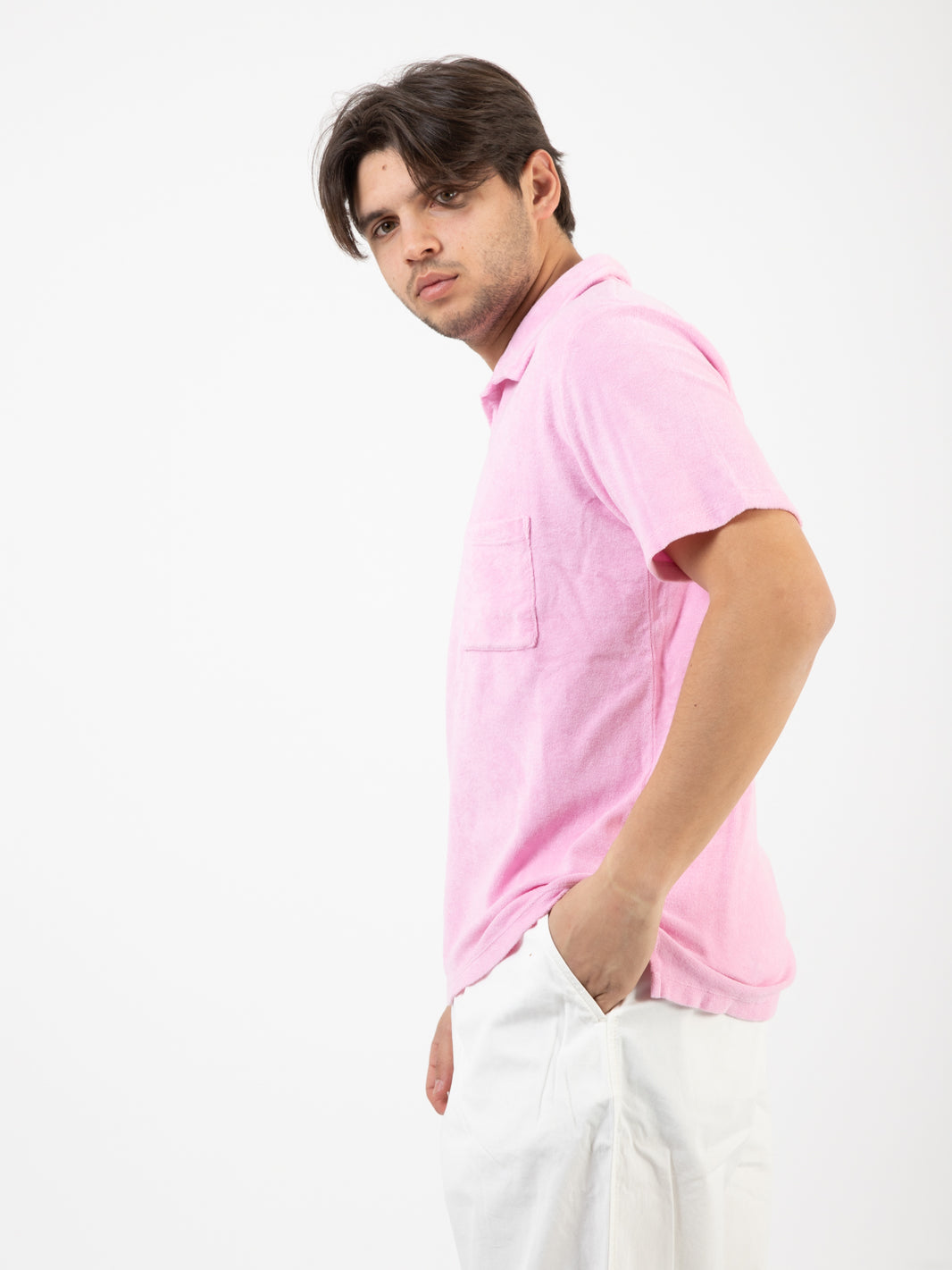 Polo Vacation light weight terry pink