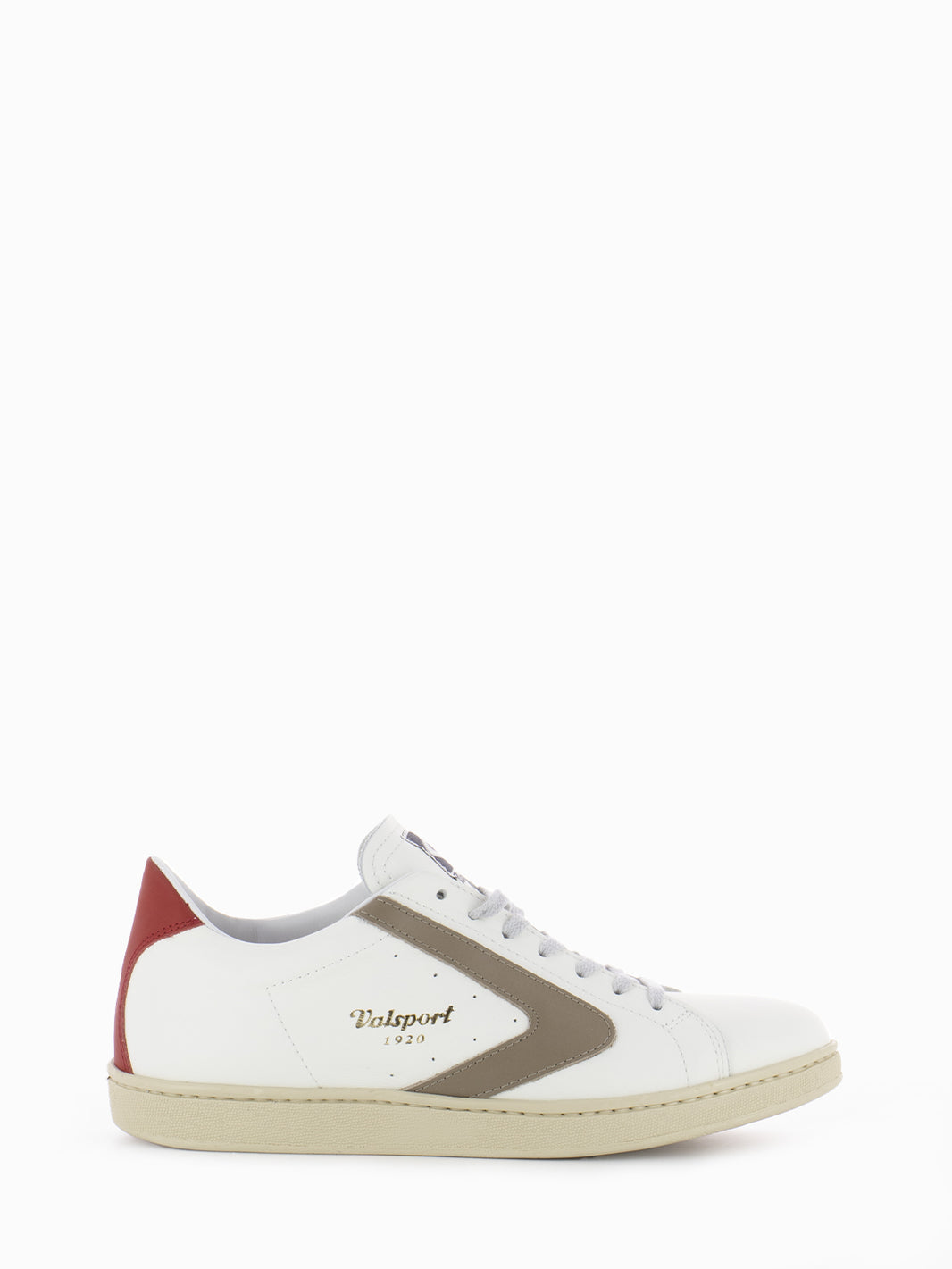 Tournament mix white / taupe / red