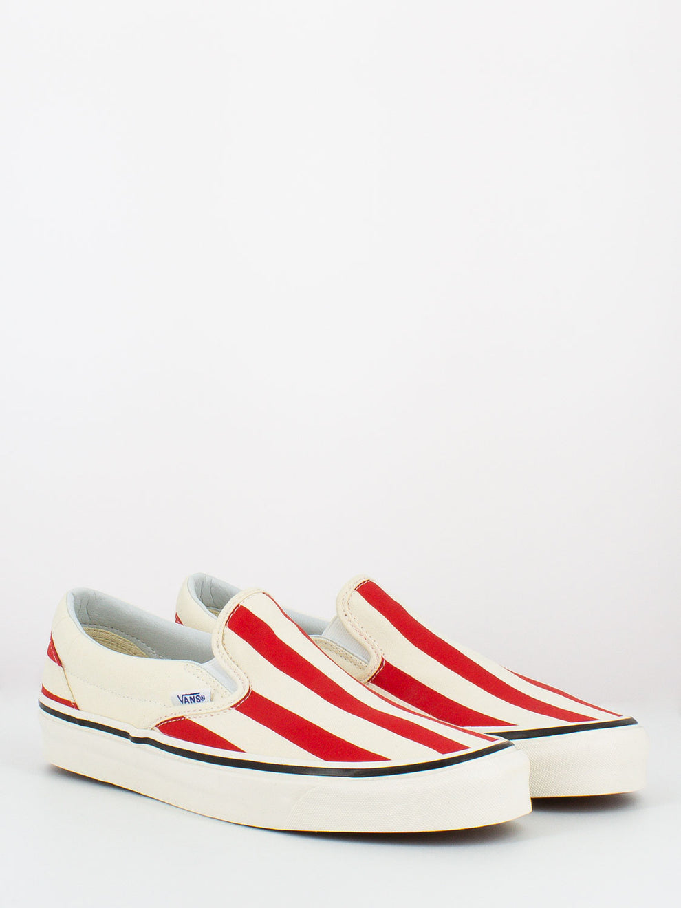 Slip-On 9 Anaheim Factory Ivory White / Red