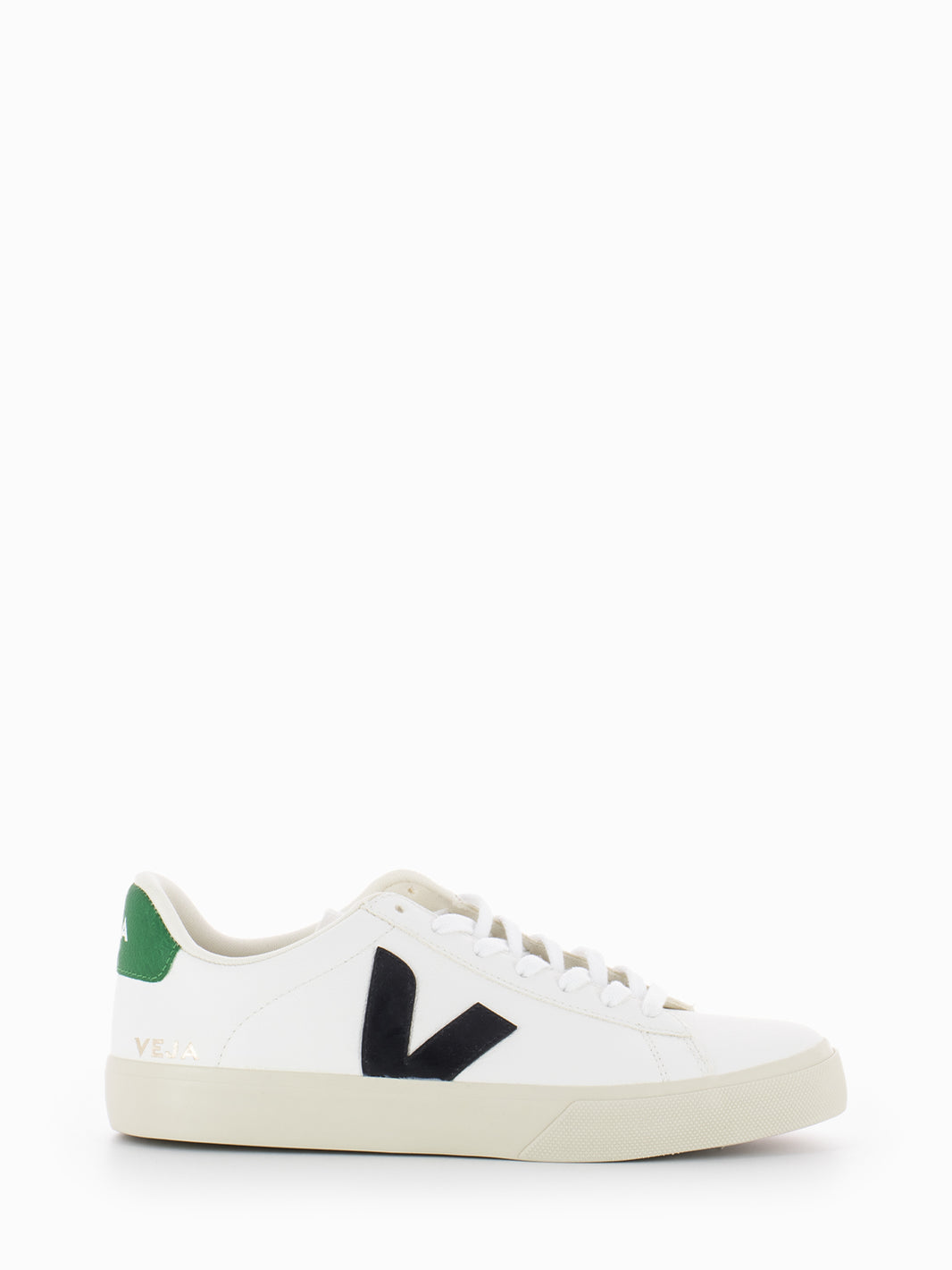 Campo Chromefree leather extra white / black / emeraude