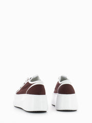 VIC MATIE' - Sneakers Wawe Platform brown / white