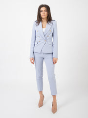 VICOLO - Pantaloni skinny azzurro polvere