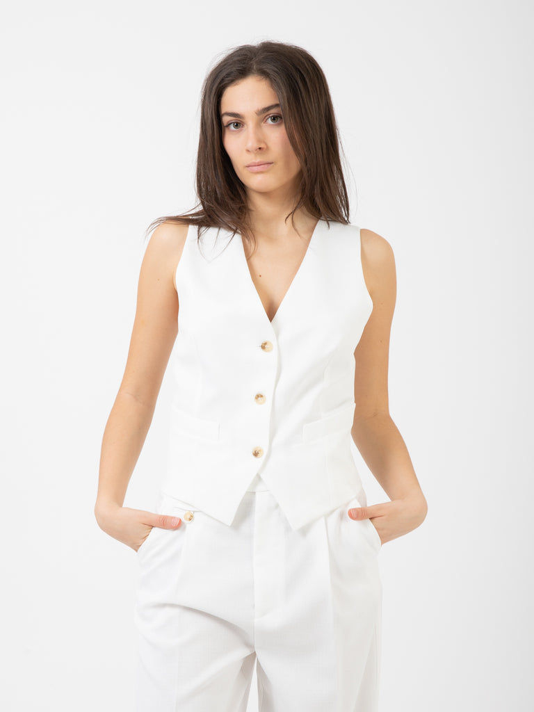 Gilet Corto Donna Pofihavi Con Bottoni - Elegante E Casual, Doppia Fodera - Foto 12