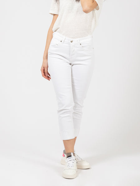 Jeans Daisy Sand cropped straight bianchi