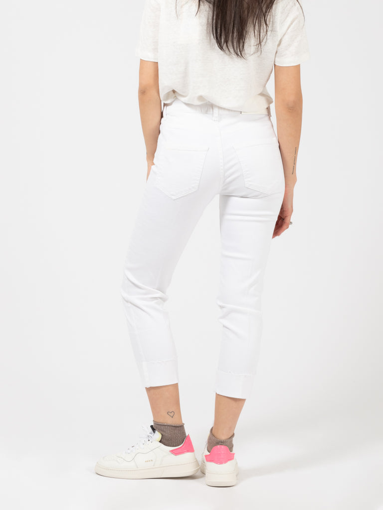 VICOLO - Jeans Daisy Sand cropped straight bianchi