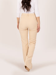 VICOLO - Pantaloni lunghi flare slim beige