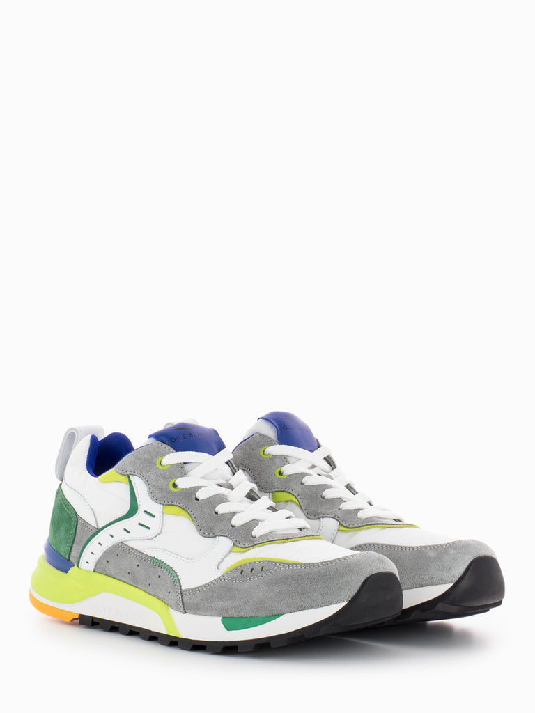 VOILE BLANCHE - Sneakers Bholt grey / white / green