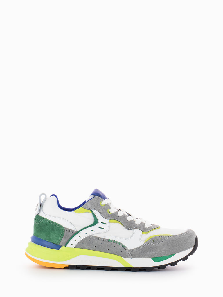 VOILE BLANCHE - Sneakers Bholt grey / white / green