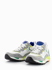 VOILE BLANCHE - Sneakers Bholt grey / white / green