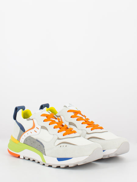 Sneakers Bholt suede / nylon white / orange