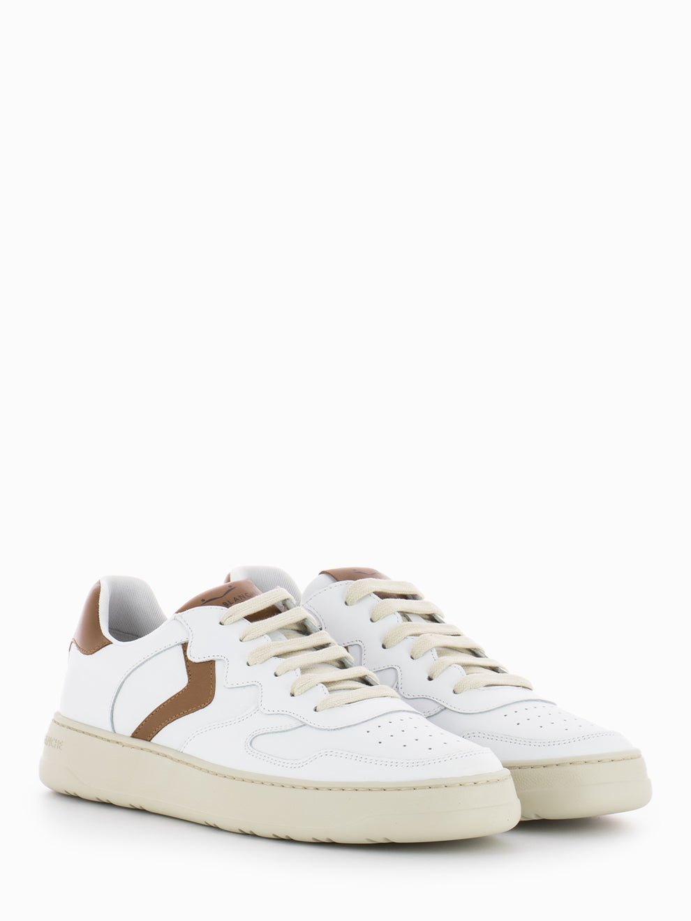 Sneakers Layton 01 white / cognac