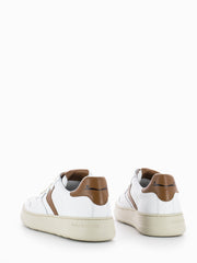 VOILE BLANCHE - Sneakers Layton 01 white / cognac