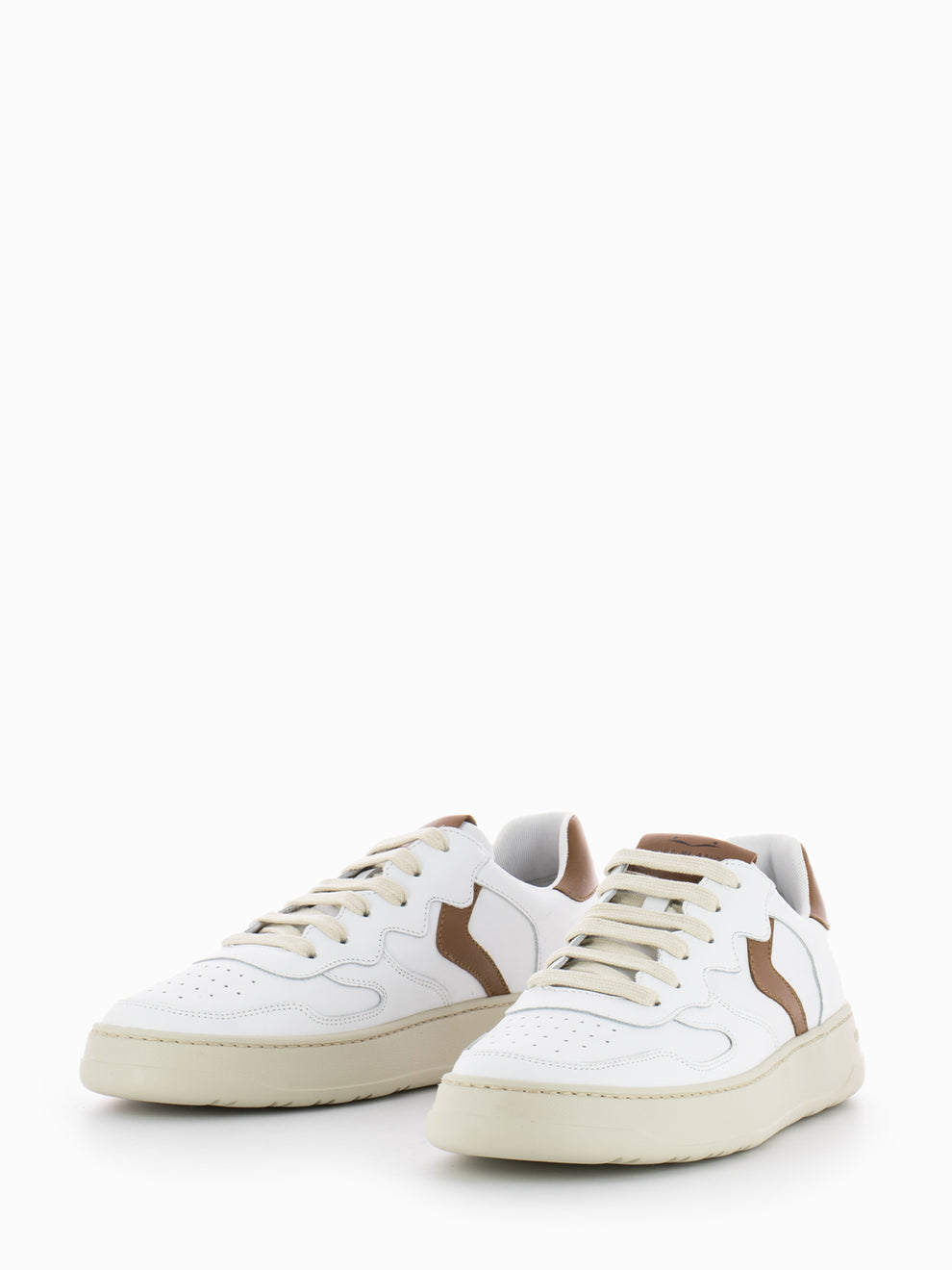 Sneakers Layton 01 white / cognac