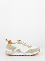 VOILE BLANCHE - Sneakers Magg suede / nylon sand / white