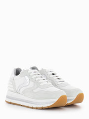 VOILE BLANCHE - Sneakers Maran Power white / silver