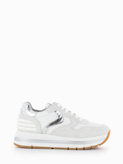 VOILE BLANCHE - Sneakers Maran Power white / silver