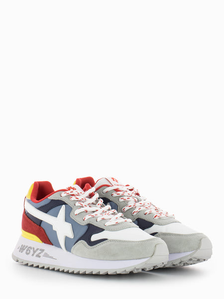 Sneakers Yak-M. grey / white / red