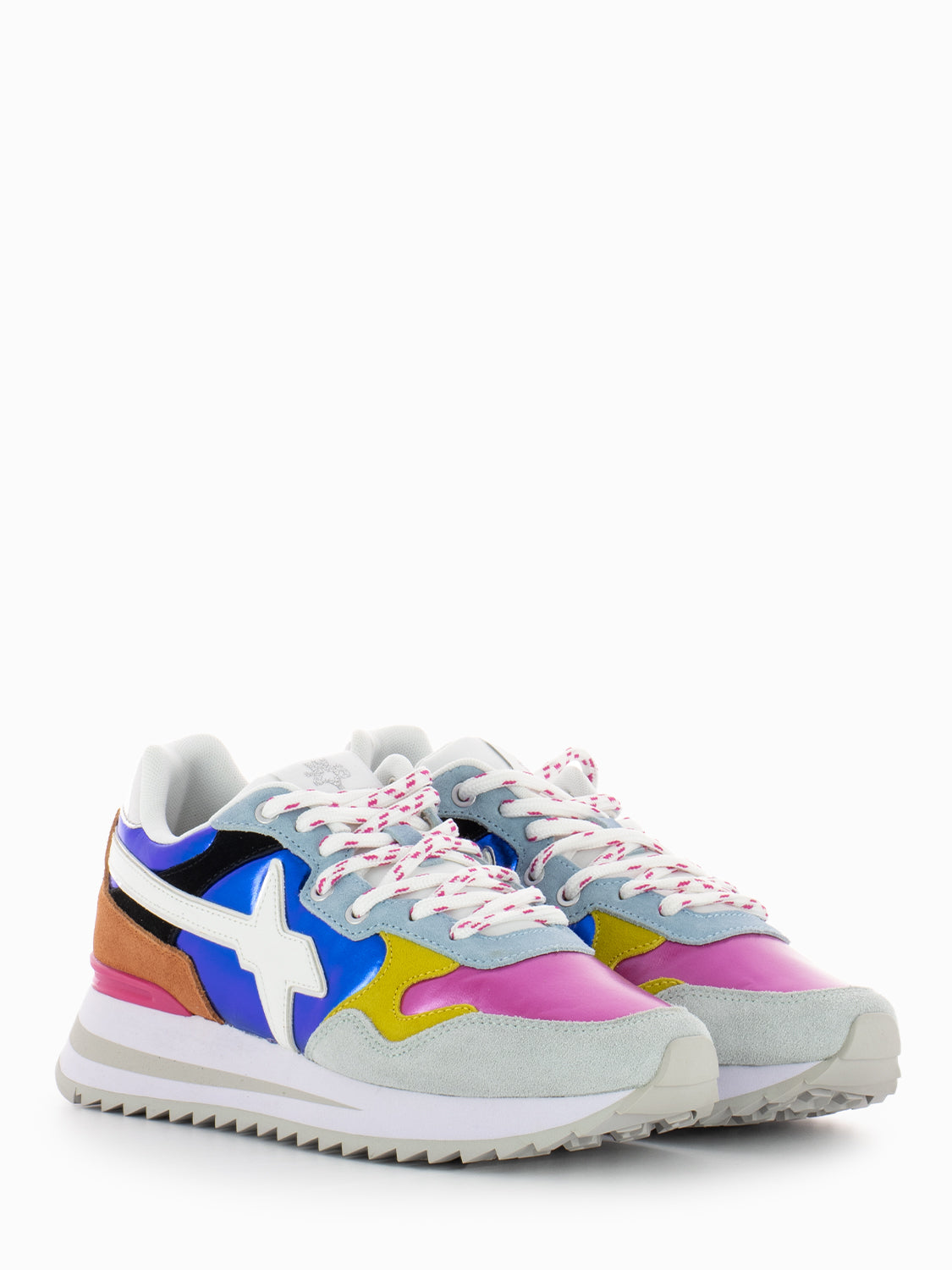 Sneakers Yak-W. Suede Nylon Metallic Stripe S green / multi