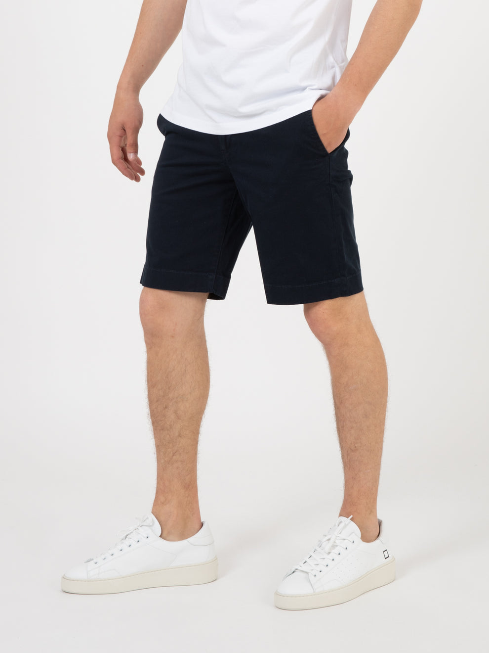 Bermuda Chino tinti melton blue
