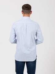 WOOLRICH - Camicia classic oxford white stripe