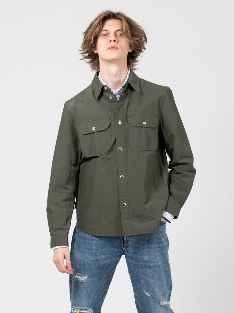 WOOLRICH - Giacca camicia Cruiser in Eco Ramar Ivy Green