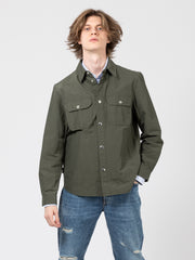 WOOLRICH - Giacca camicia Cruiser in Eco Ramar Ivy Green