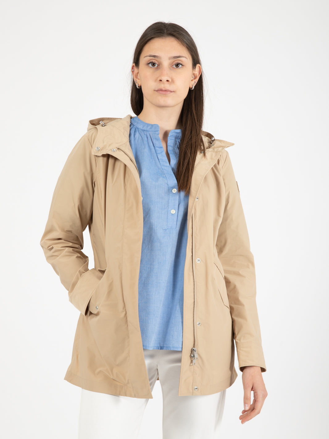 Parka Havice in cotone beige