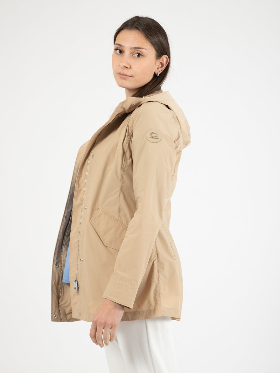 Parka Havice in cotone beige