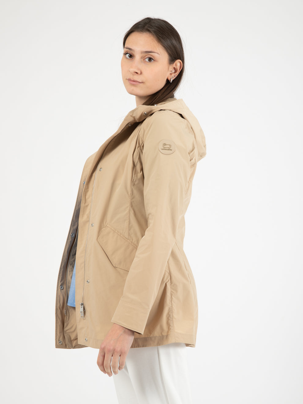 Parka Havice in cotone beige