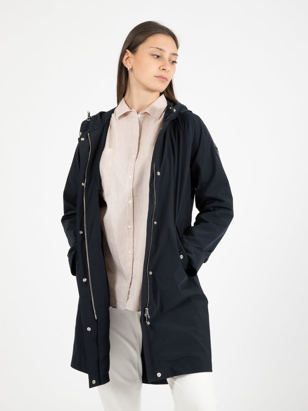 Parka lungo estivo melton blue