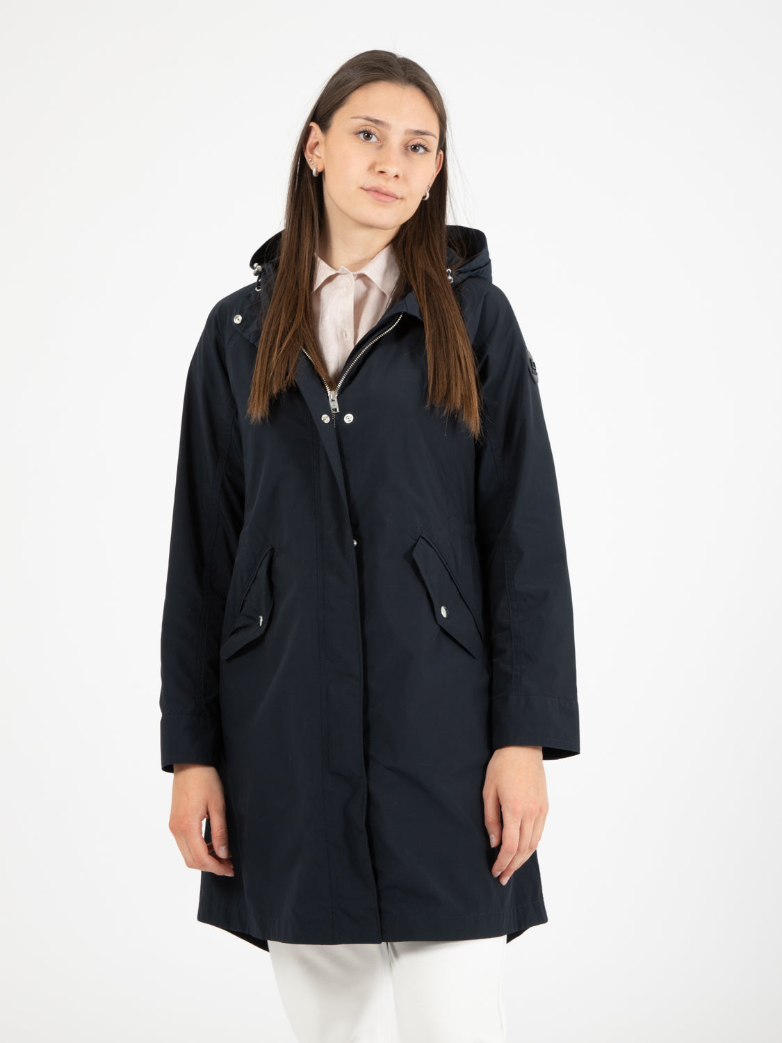 Parka lungo estivo melton blue