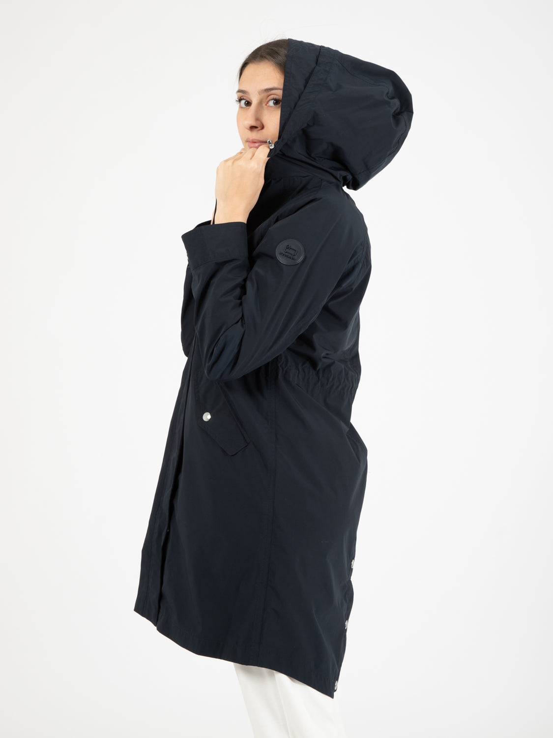 Parka lungo estivo melton blue