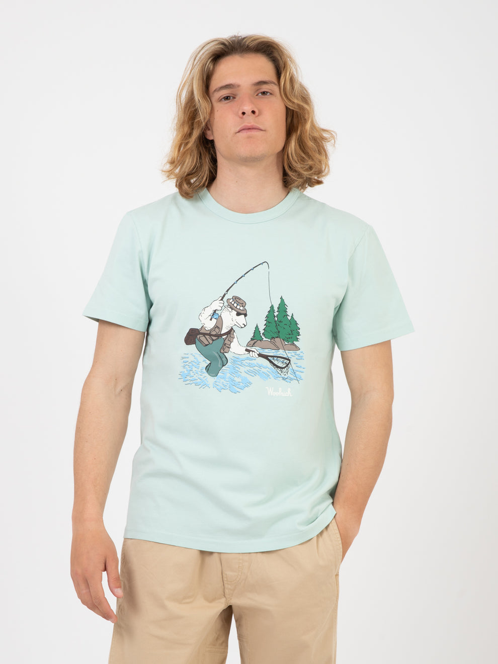 T-Shirt Animated Sheep harbor green