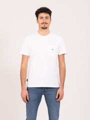 WOOLRICH - T-shirt Pocket bright white