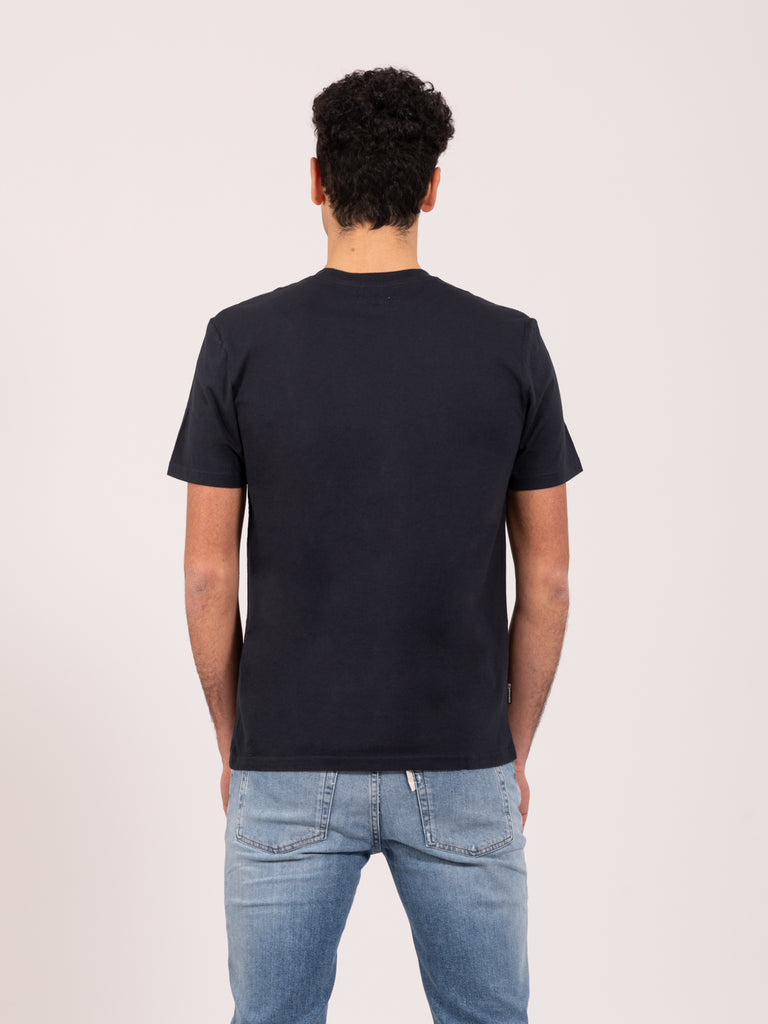 WOOLRICH - T-shirt Pocket melton blue