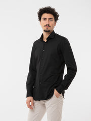 XACUS - Camicia active tailor fit nera