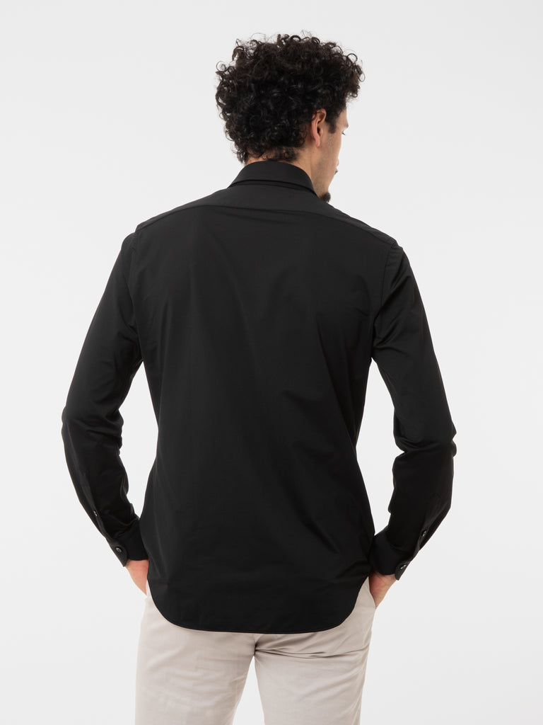 XACUS - Camicia active tailor fit nera