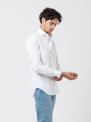 XACUS - Camicia classic stretch fabric tailored bianca