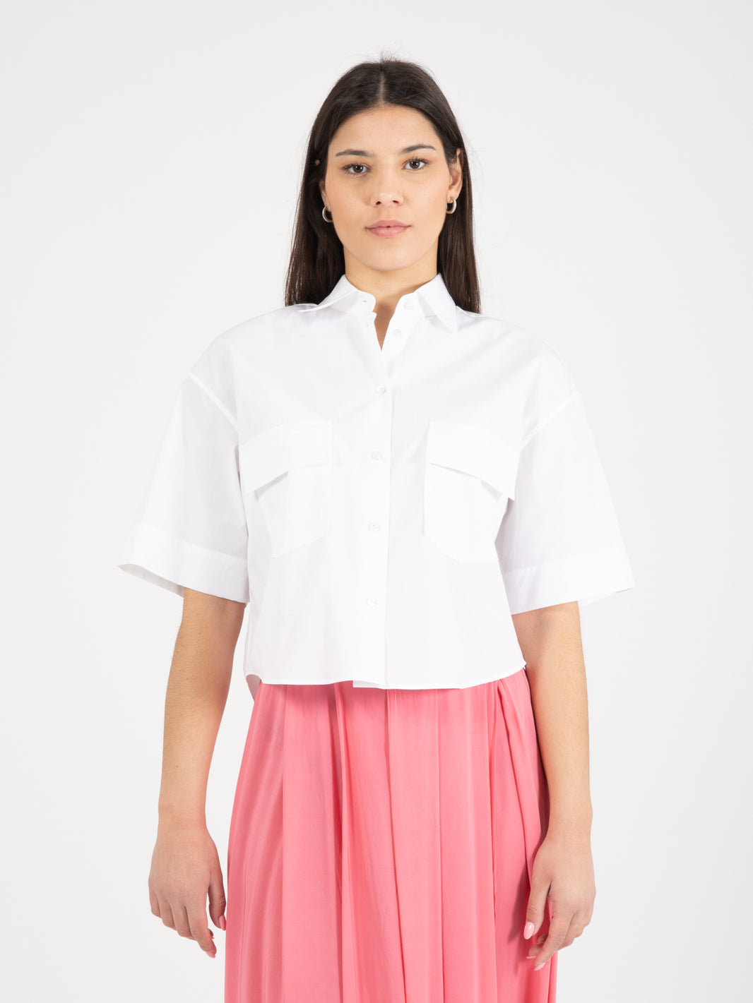Camicia crop Amy taglio a scatola