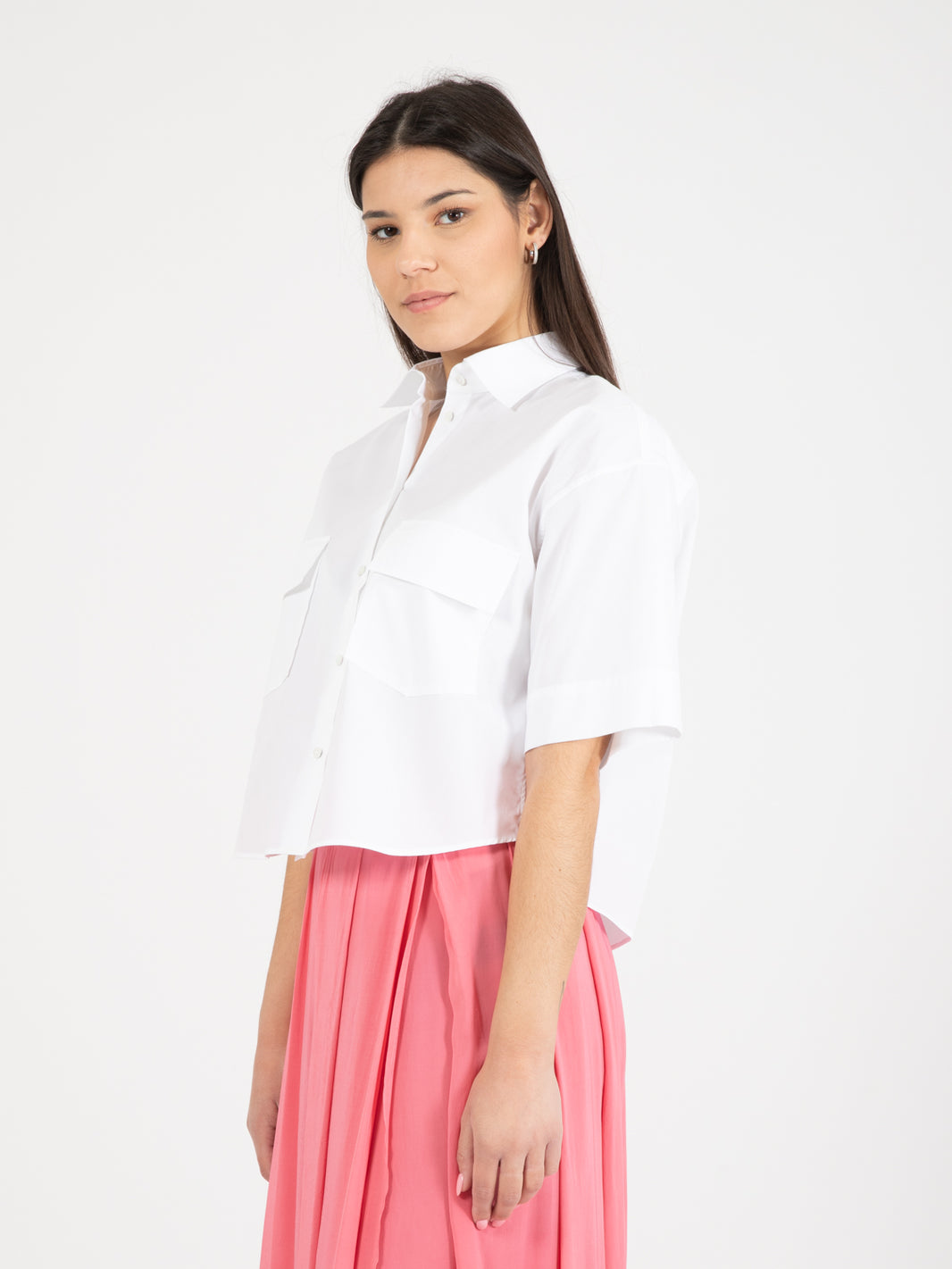 Camicia crop Amy taglio a scatola