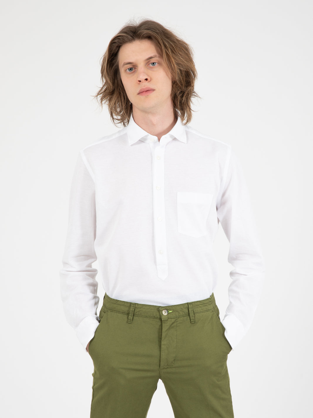 Camicia Polo bianco