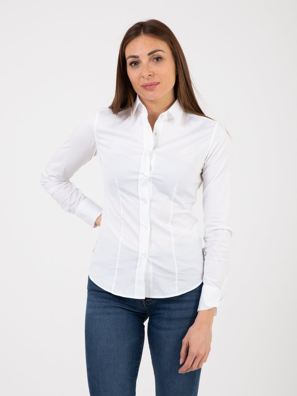 Camicia Sara Stretch bianco