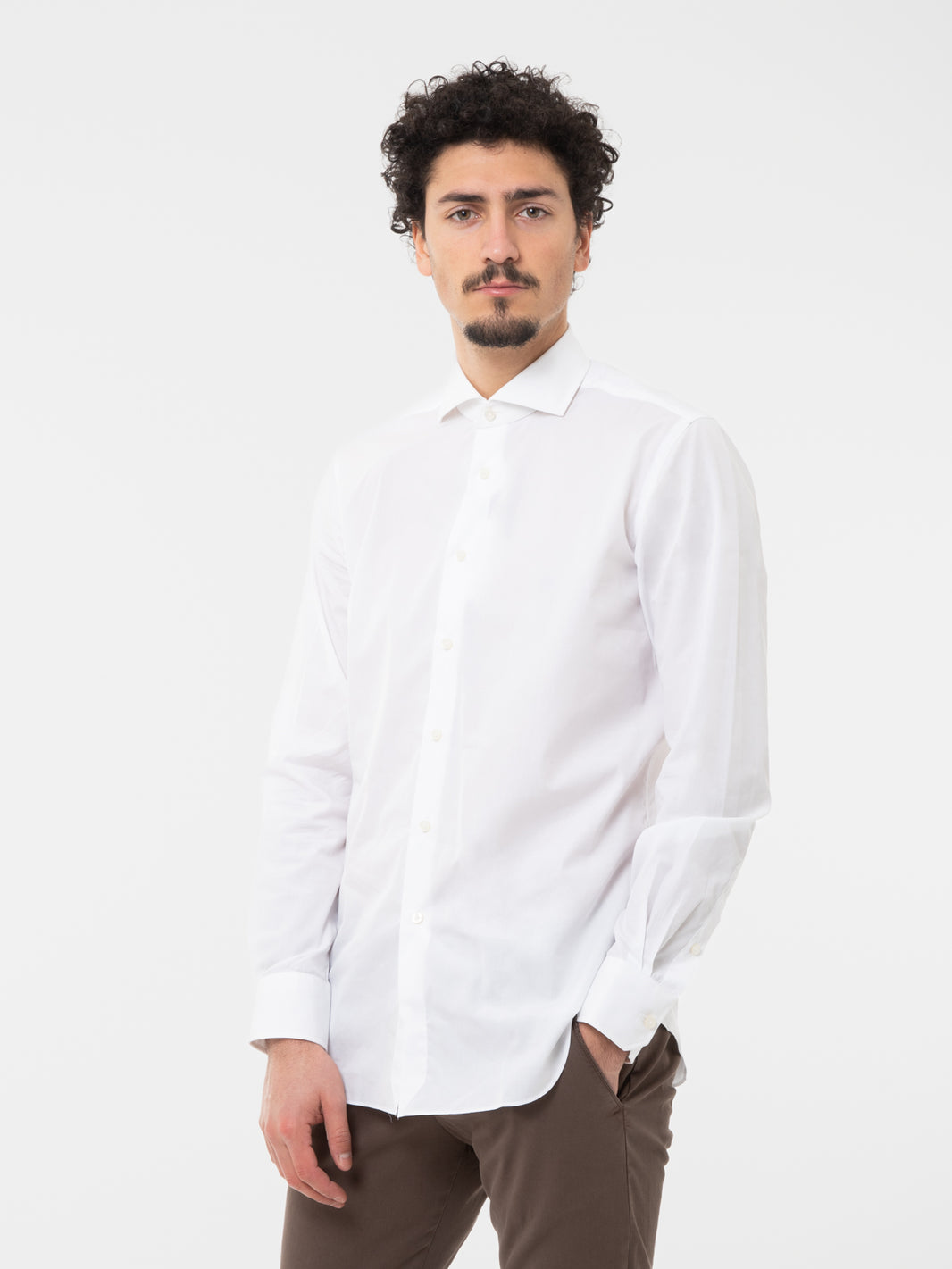 White super cotton tailor fit shirt