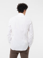 XACUS - Camicia supercotone tailor fit bianca