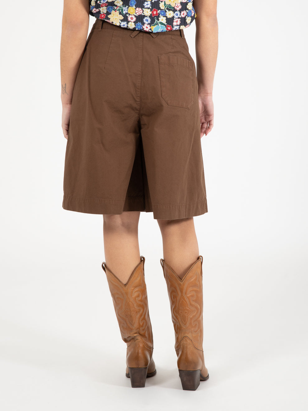 Bermuda Escape in twill cotone brown