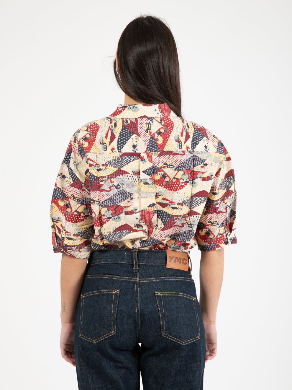 Camicia Marianne a maniche corte multi