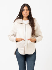 ZOE PARIS - Cappotto double-face latte