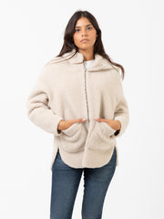 ZOE PARIS - Cappotto double-face latte